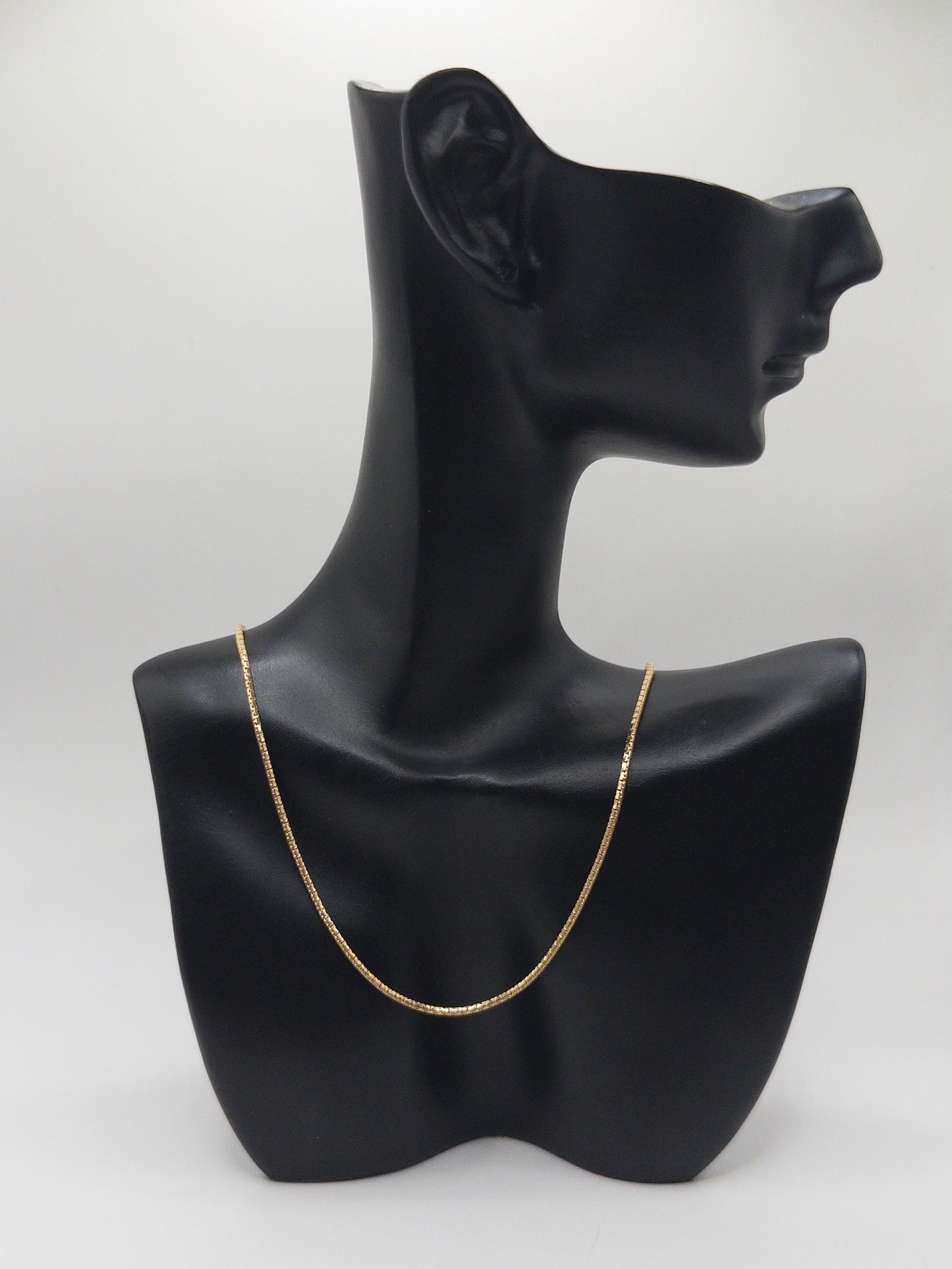 CADENA CUADRADA PREMIUM 45CM ORO LAMINADO 18K