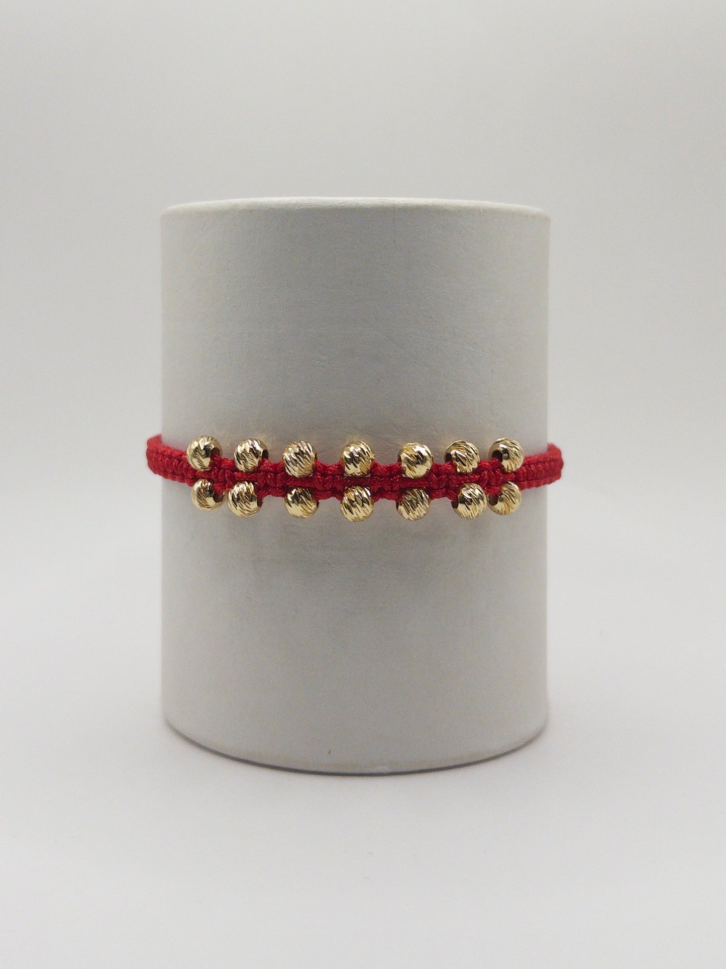 TEJIDA 14 BALINES #5 DIAMANTADOS ORO LAMINADO 18K