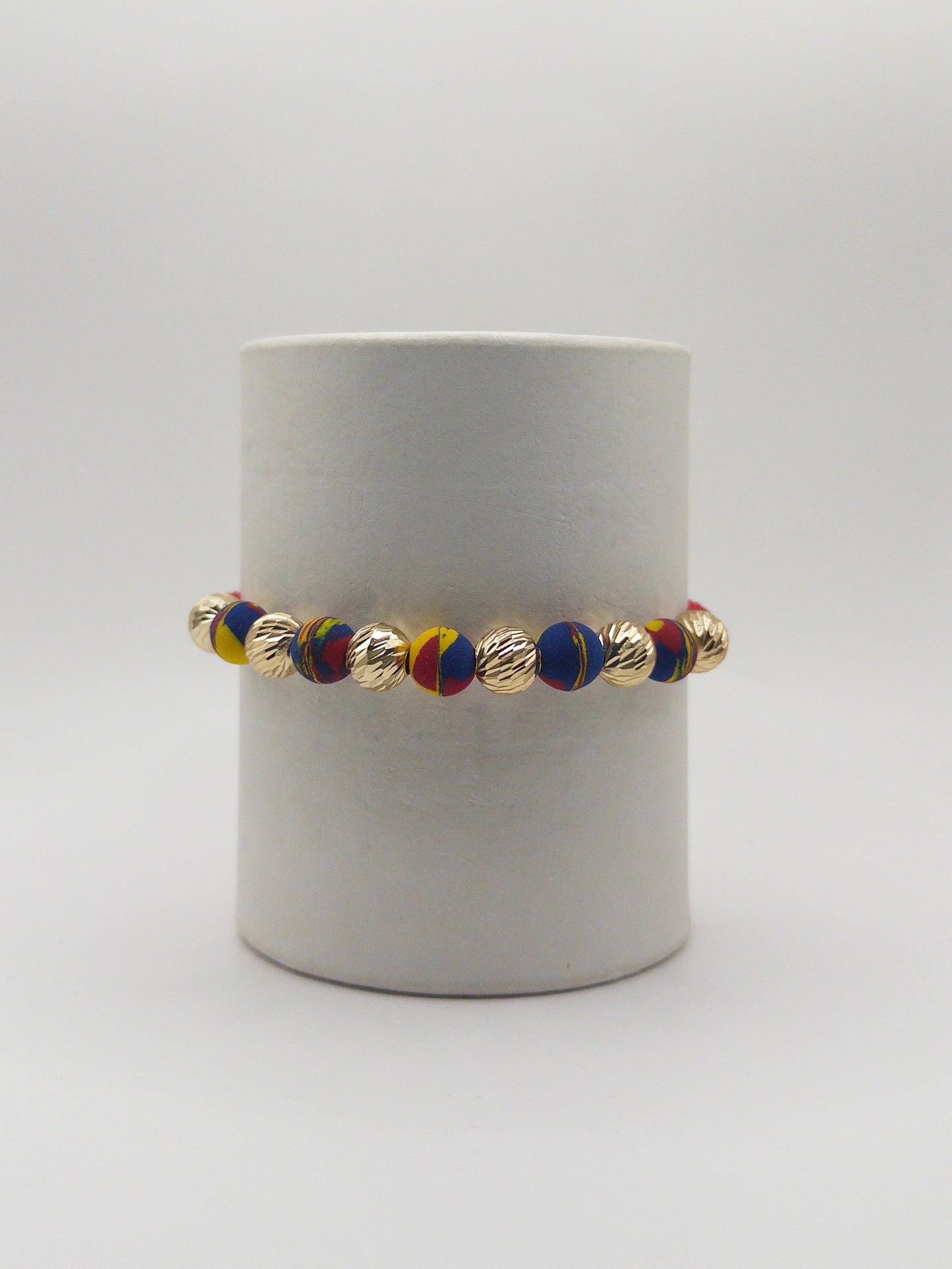 TEJIDA SELECCION COLOMBIA #8 DIAMANTADO ORO LAMINADO 18K
