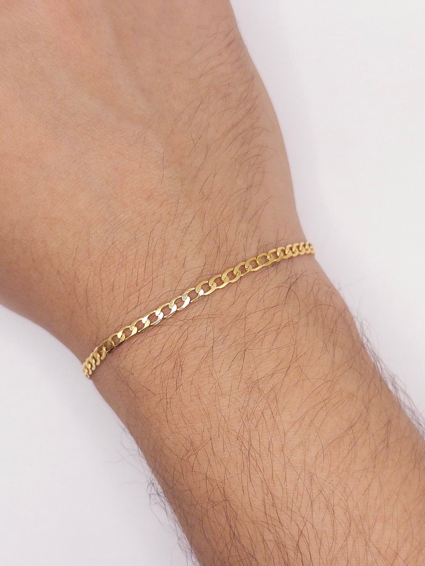 PULSERA CUBANA 21CM ORO LAMINADO 18K