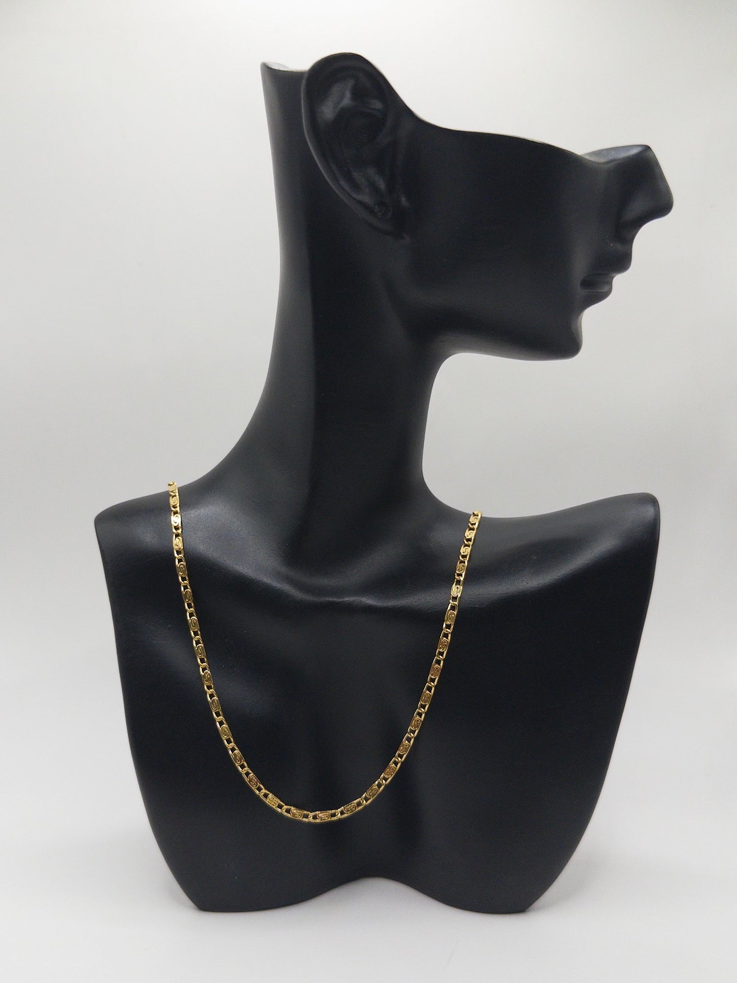 CADENA CARACOL 60CM ORO LAMINADO 18K