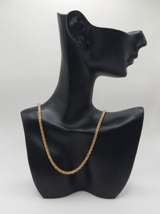 CADENA CORDON BRILLO 60CM ORO LAMINADO 18K