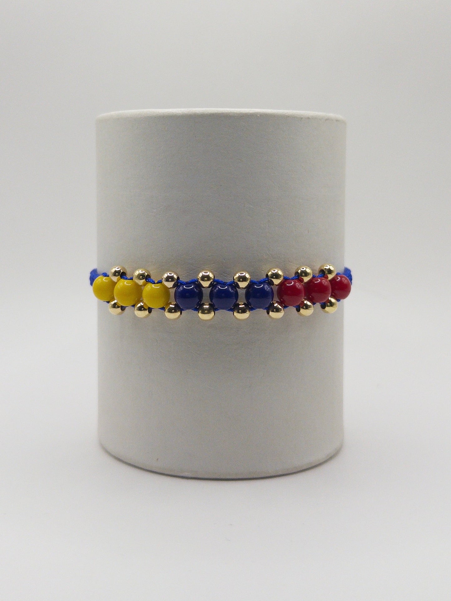 TEJIDA TRES SELECCION COLOMBIA #4 ORO LAMINADO 18K