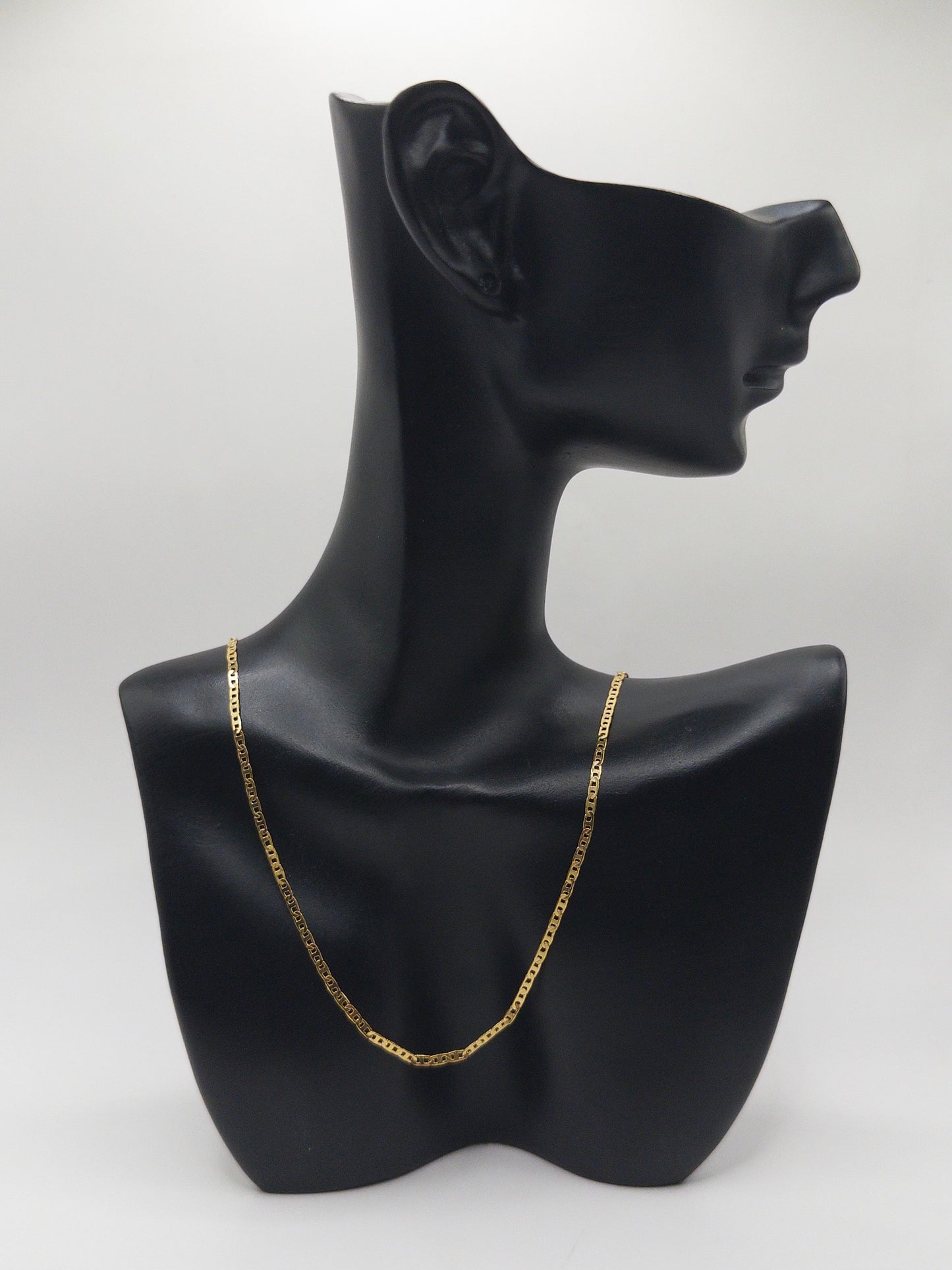 CADENA ESCALERA 60CM ORO LAMINADO 18K