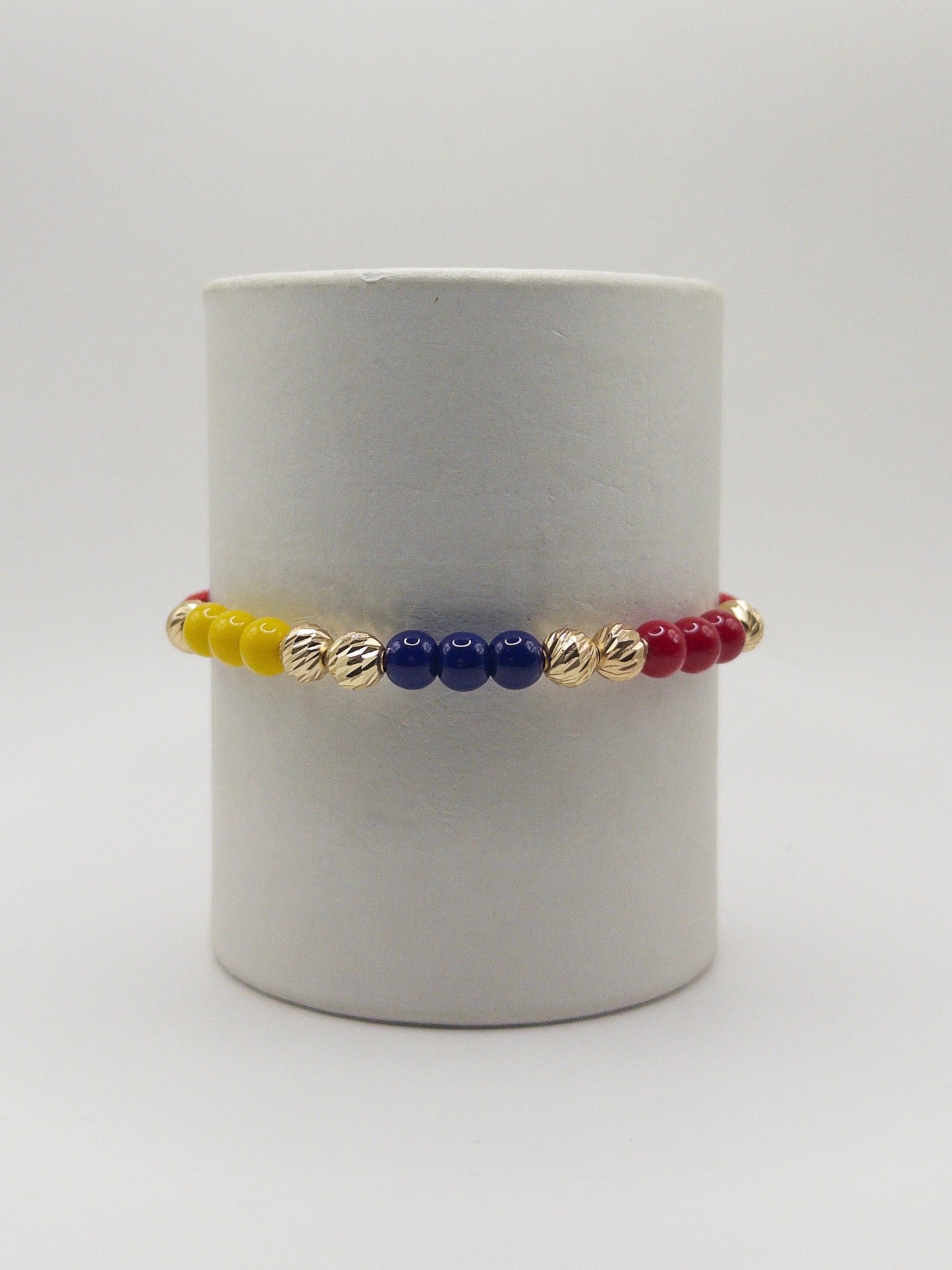 TEJIDA SELECCION COLOMBIA #6 DIAMANTADO ORO LAMINADO 18K