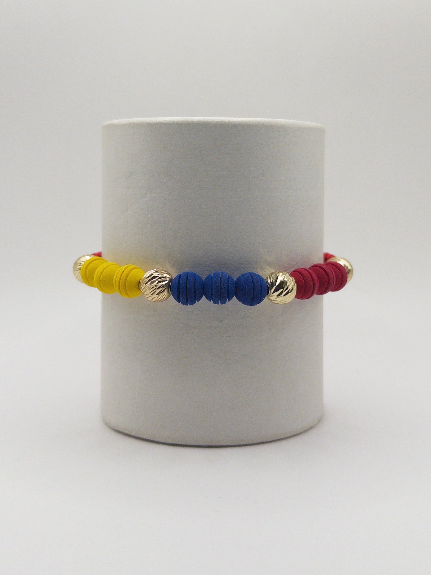 TEJIDA SELECCION COLOMBIA #8 DIAMANTADO ORO LAMINADO 18K