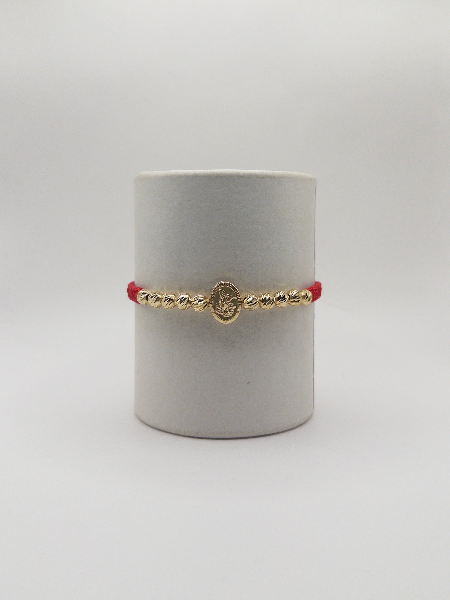 TEJIDA SAN MIGUEL ARCANGEL BALINES #5 DIAMANTADOS ORO LAMINADO 18K