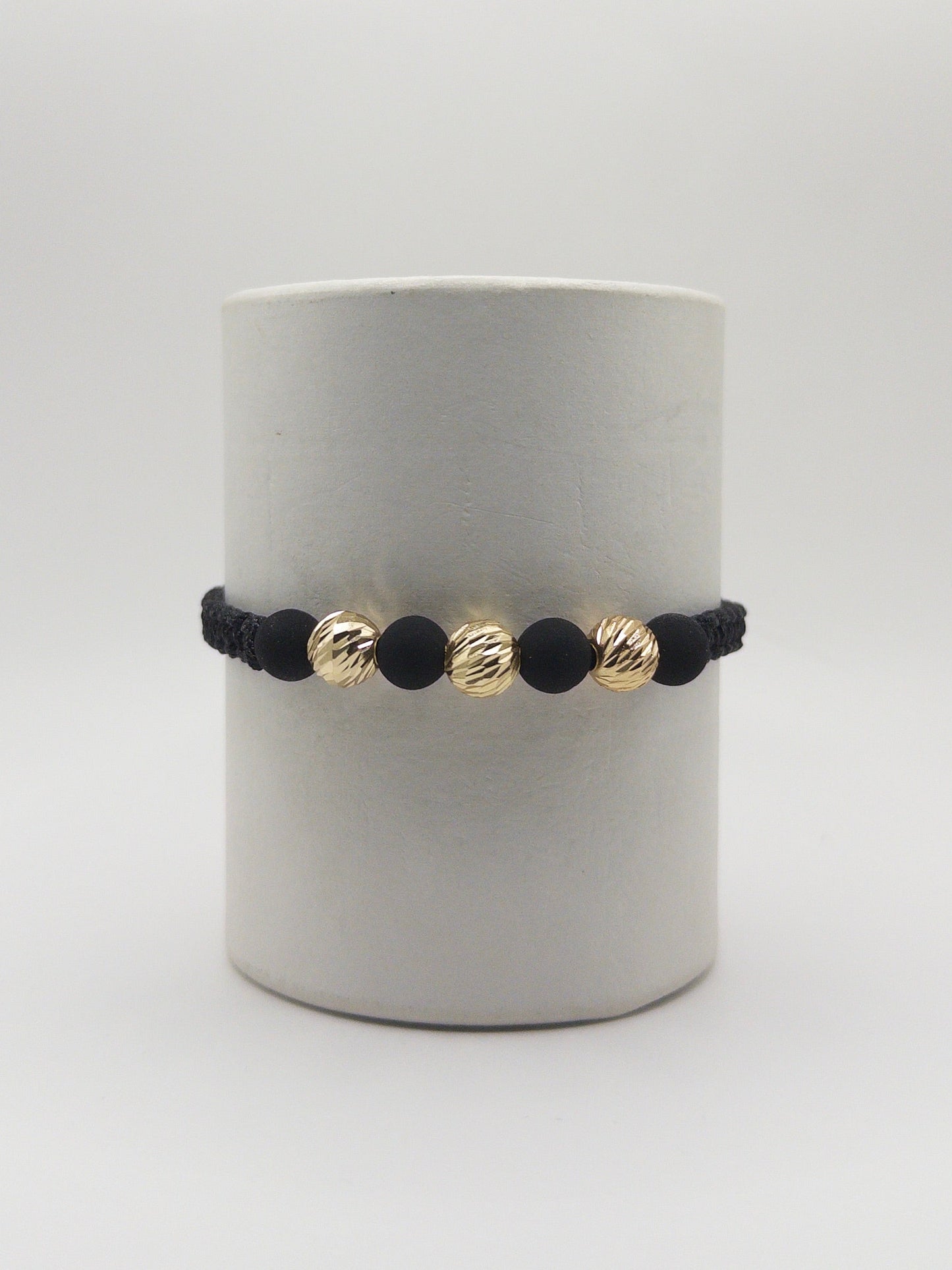 TEJIDA 3 BALINES #8 NEOPRENO DIAMANTADO ORO LAMINADO 18K