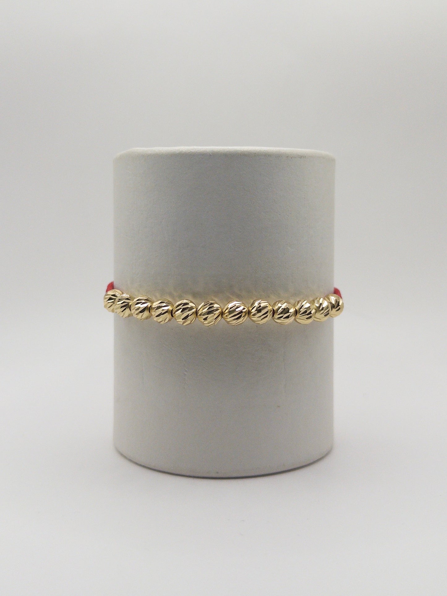 TEJIDA 12 BALINES #6 DIAMANTADOS ORO LAMINADO 18K