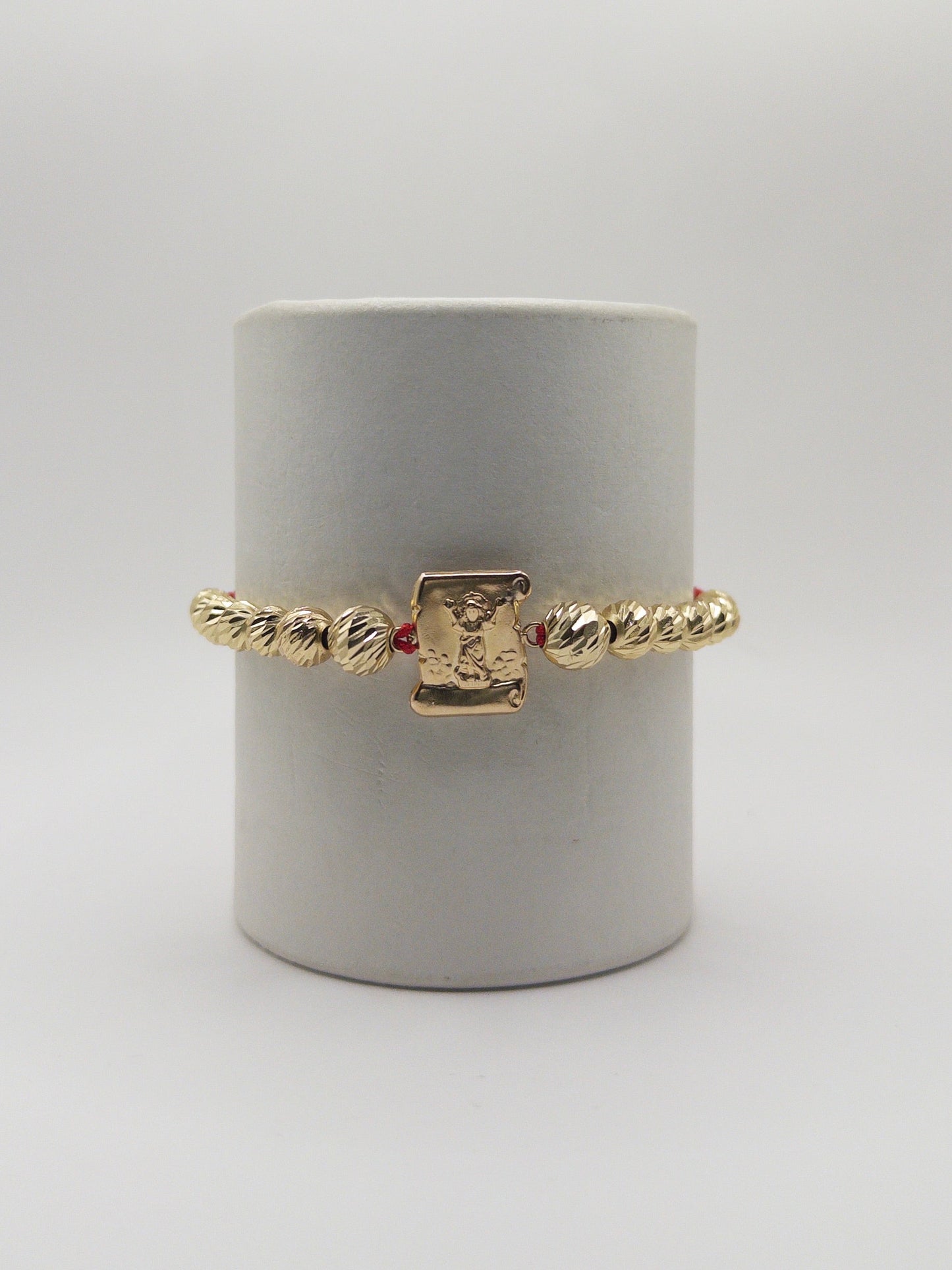 TEJIDA DIVINO NIÑO GRANDE ORO LAMINADO 18K