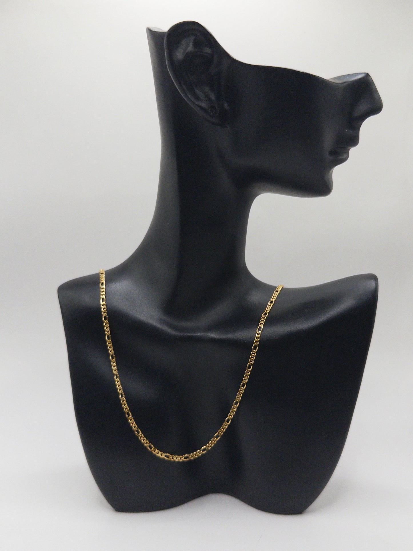 CADENA FIGARO 50CM ORO LAMINADO 18K