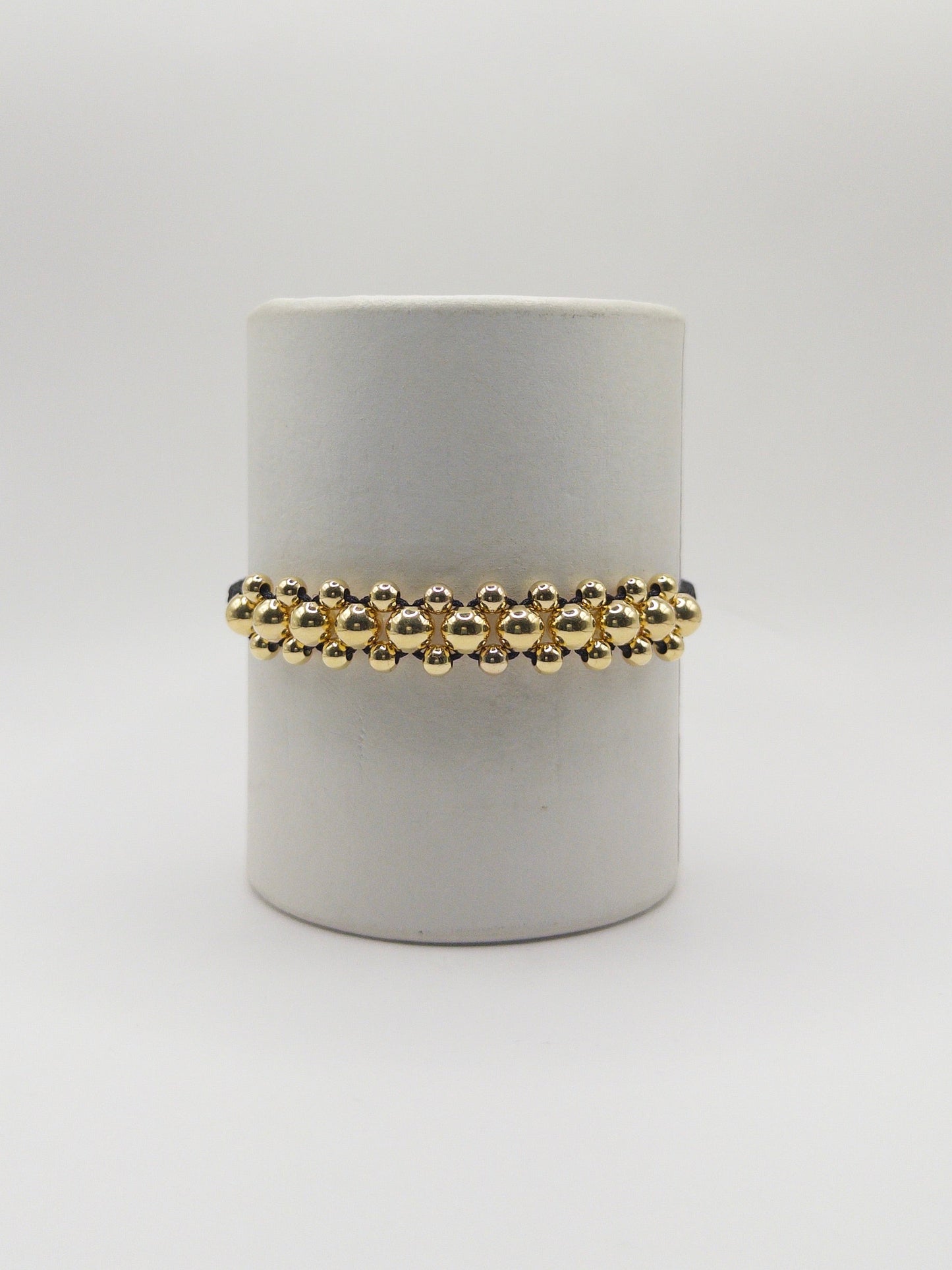 TEJIDA TRES CARRILES #6 LISO ORO LAMINADO 18K