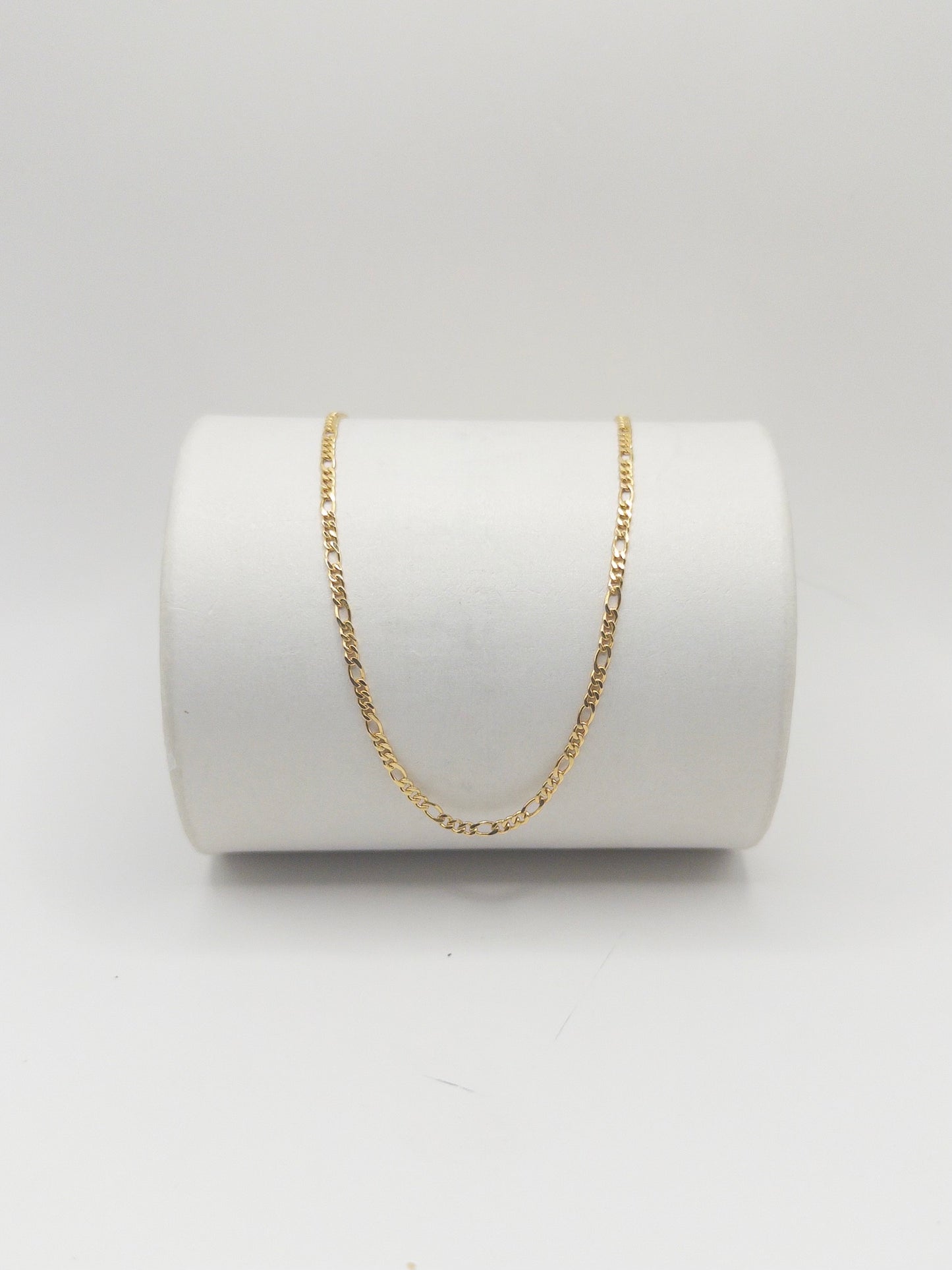 CADENA FIGARO 50CM ORO LAMINADO 18K