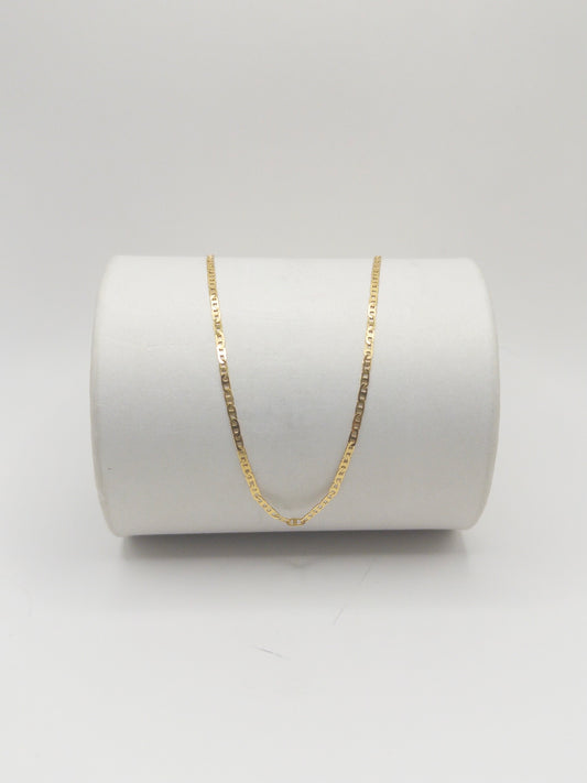 CADENA BANANA 60CM ORO LAMINADO 18K