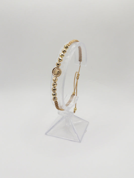 TEJIDA ROLEX BALINES #5 DIAMANTADOS ORO LAMINADO 18K