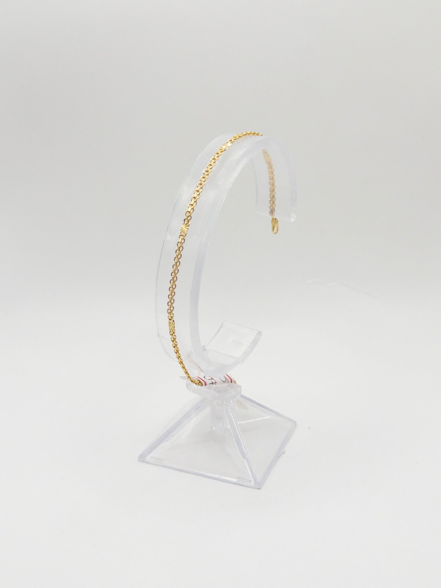 PULSERA CHINA DESTELLOS 18CM ORO LAMINADO 18K