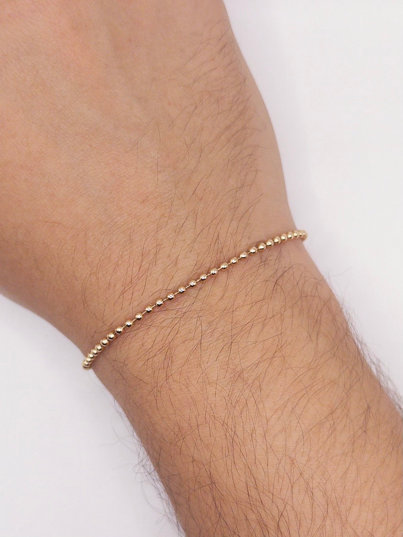 PULSERA MILITAR 18CM ORO LAMINADO 18K