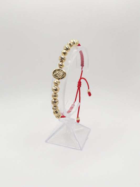 TEJIDA SAN MIGUEL ARCANGEL BALINES #6 Y #7 DIAMANTADOS ORO LAMINADO 18K