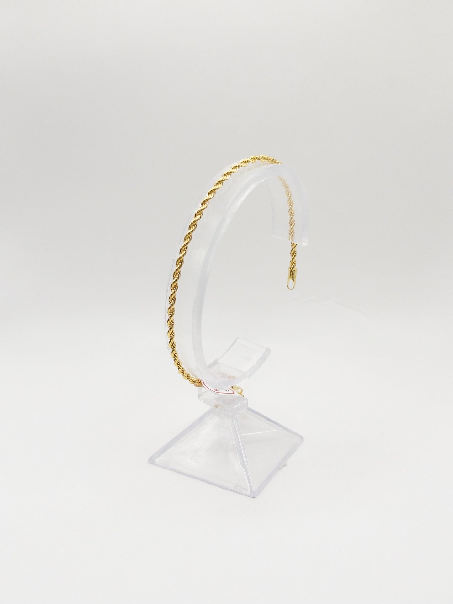 PULSERA LAZO 3MM 19CM ORO LAMINADO 18K