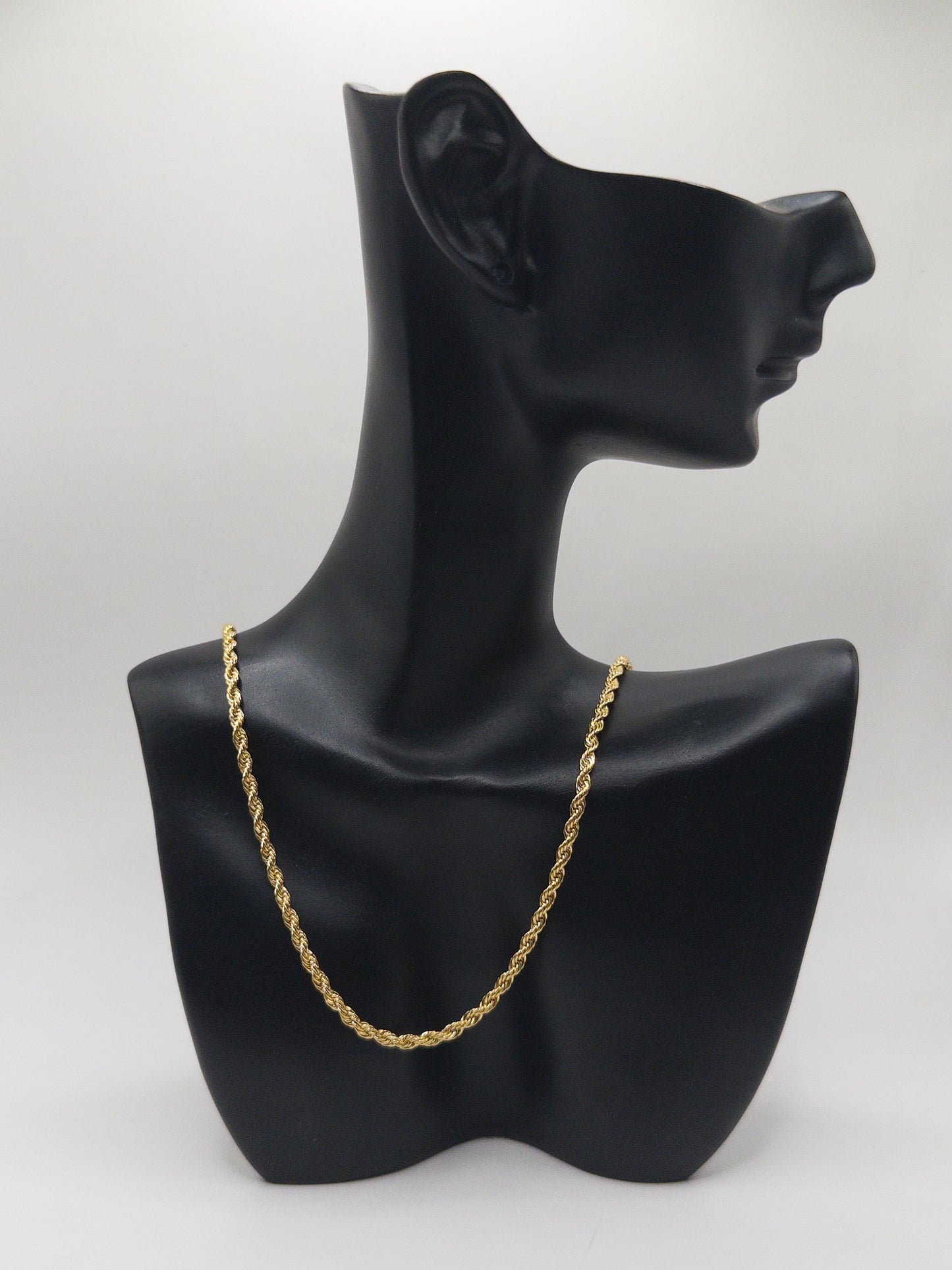 CADENA PUNTO PALITO 50CM ORO LAMINADO 18K