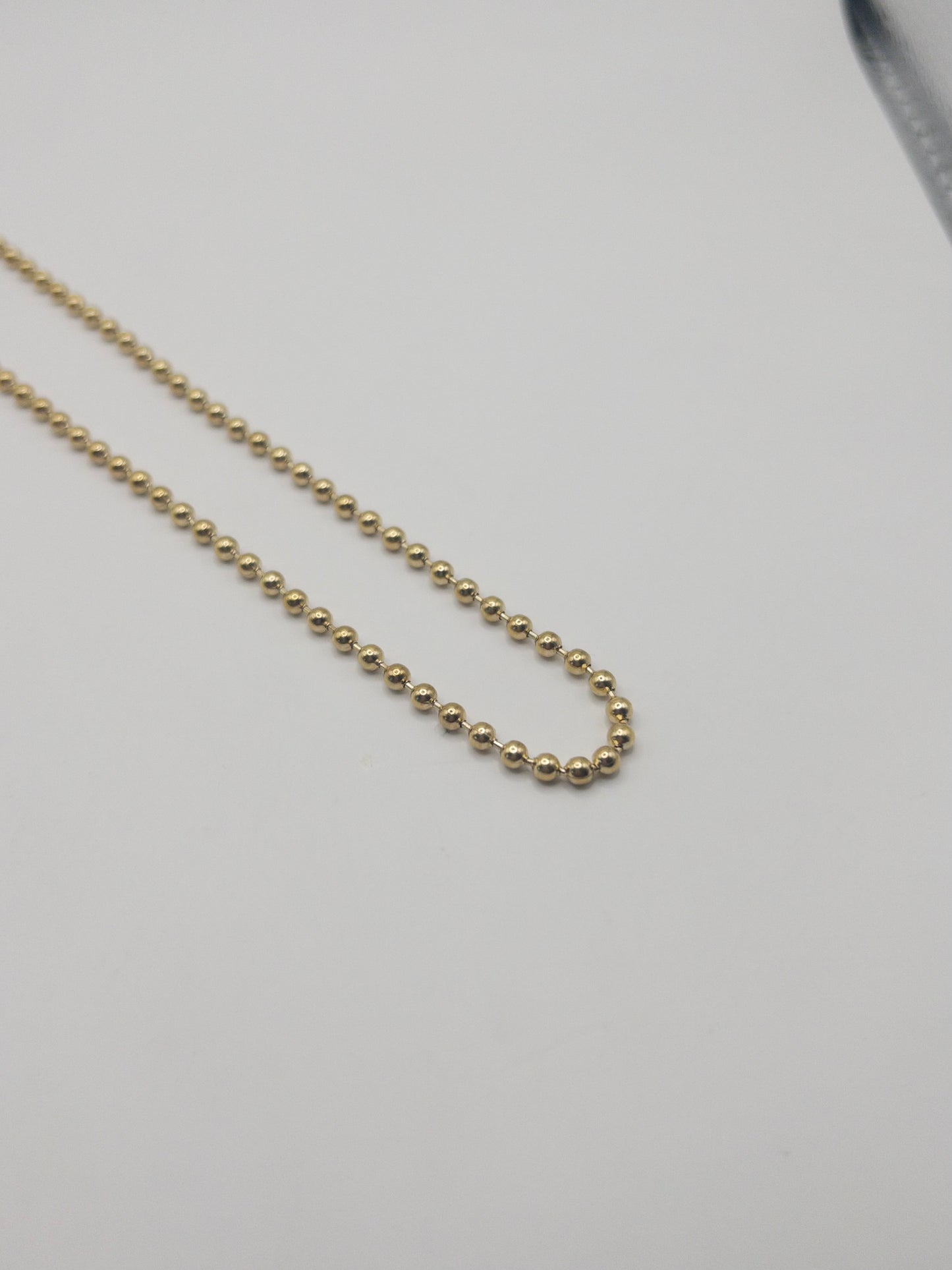 CADENA MILITAR HOMBRE ORO LAMINADO 18K