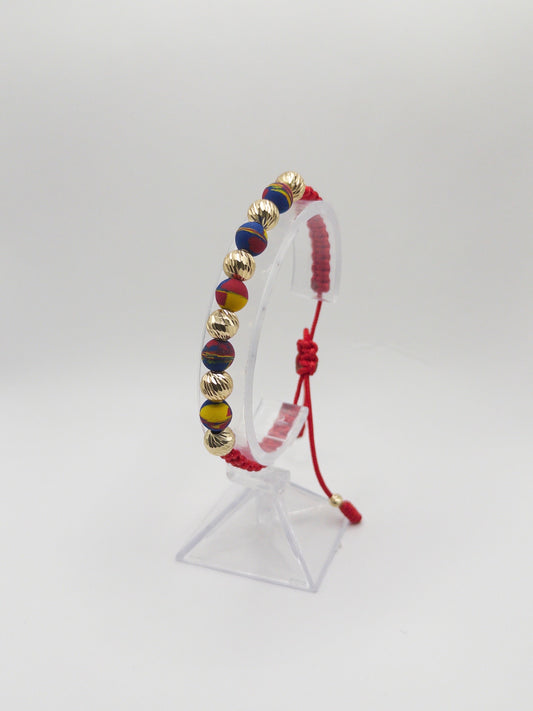 TEJIDA SELECCION COLOMBIA #8 DIAMANTADO ORO LAMINADO 18K