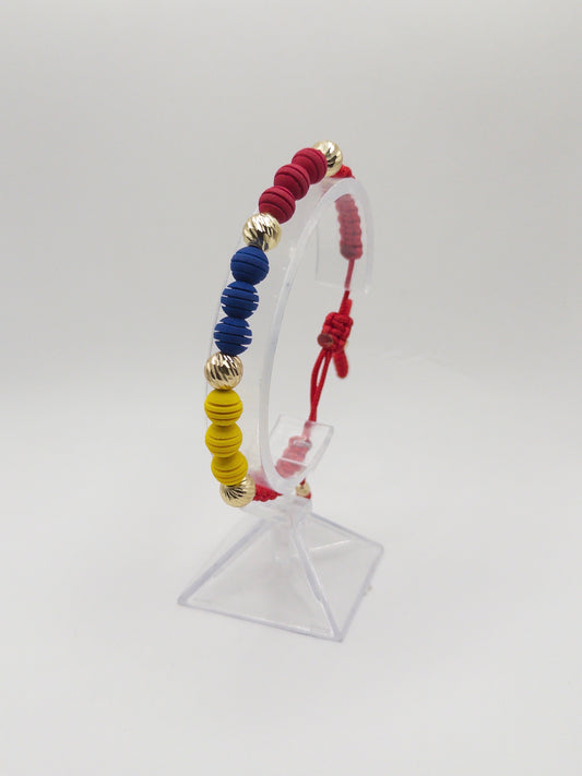 TEJIDA SELECCION COLOMBIA #8 DIAMANTADO ORO LAMINADO 18K