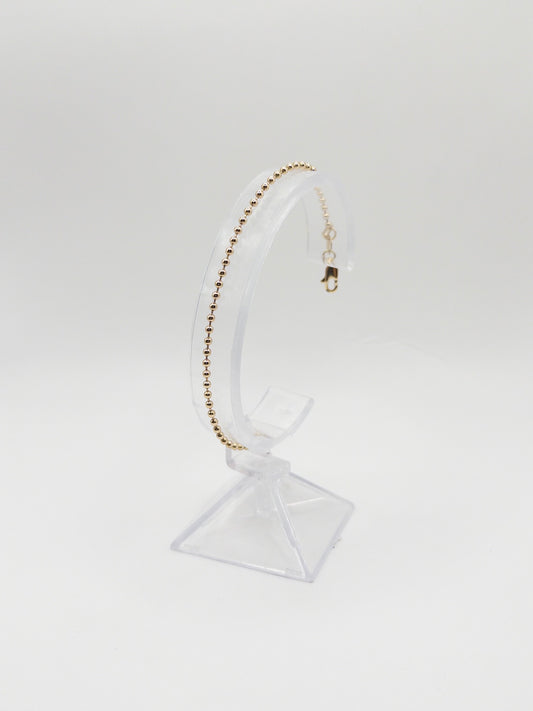 PULSERA MILITAR 18CM ORO LAMINADO 18K