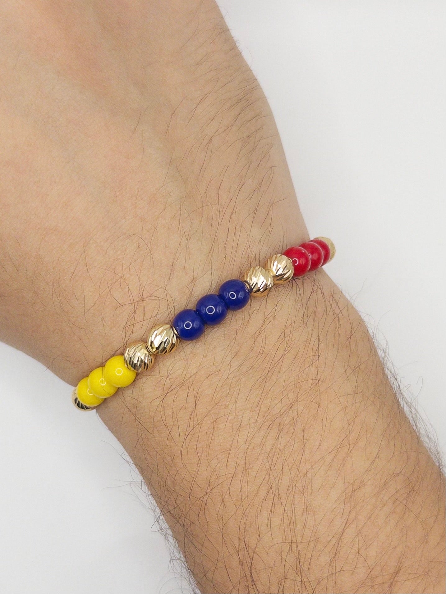 TEJIDA SELECCION COLOMBIA #6 DIAMANTADO ORO LAMINADO 18K