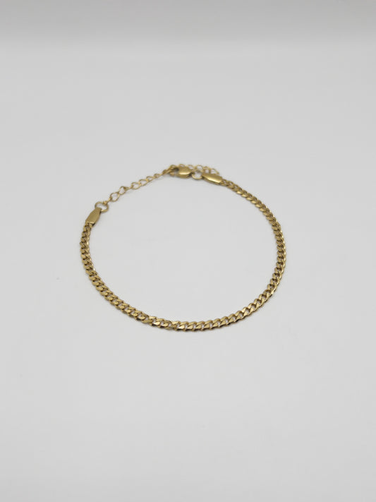 PULSERA CUBANA MUJER ORO LAMINADO 18K