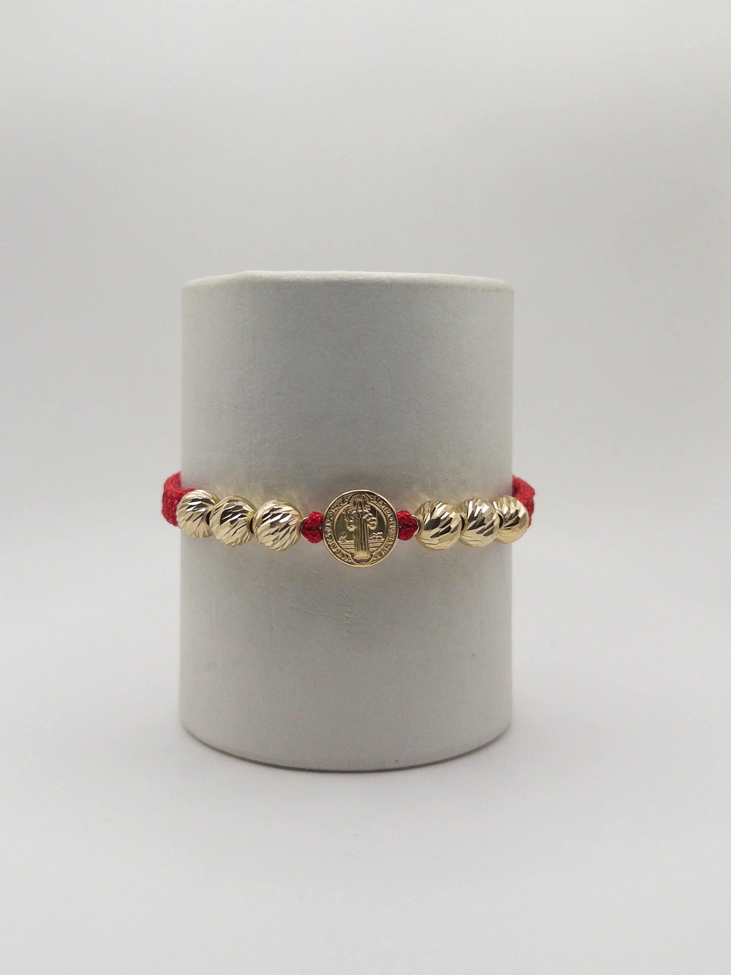 TEJIDA SAN BENITO BALINES #8 DIAMANTADOS ORO LAMINADO 18K