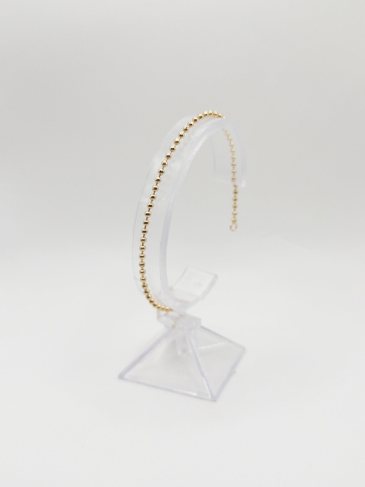 PULSERA MILITAR DIAMANTADA 21CM ORO LAMINADO 18K