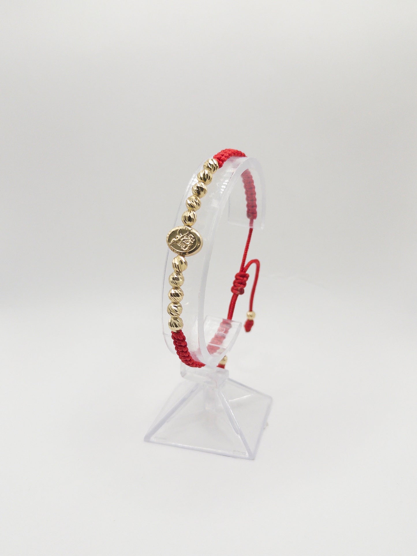 TEJIDA SAN MIGUEL ARCANGEL BALINES #5 DIAMANTADOS ORO LAMINADO 18K