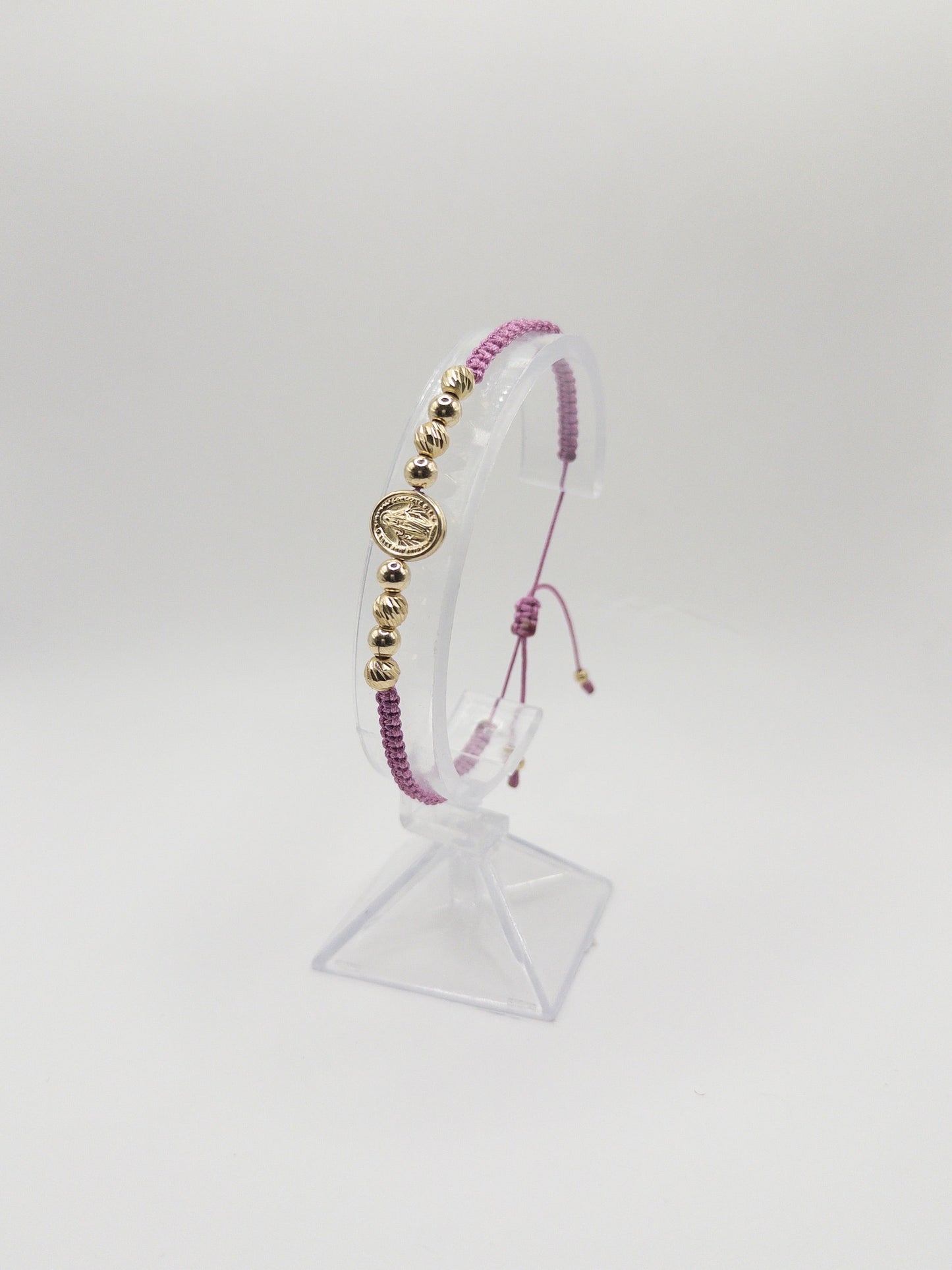 TEJIDA VIRGEN MILAGROSA ORO LAMINADO 18K
