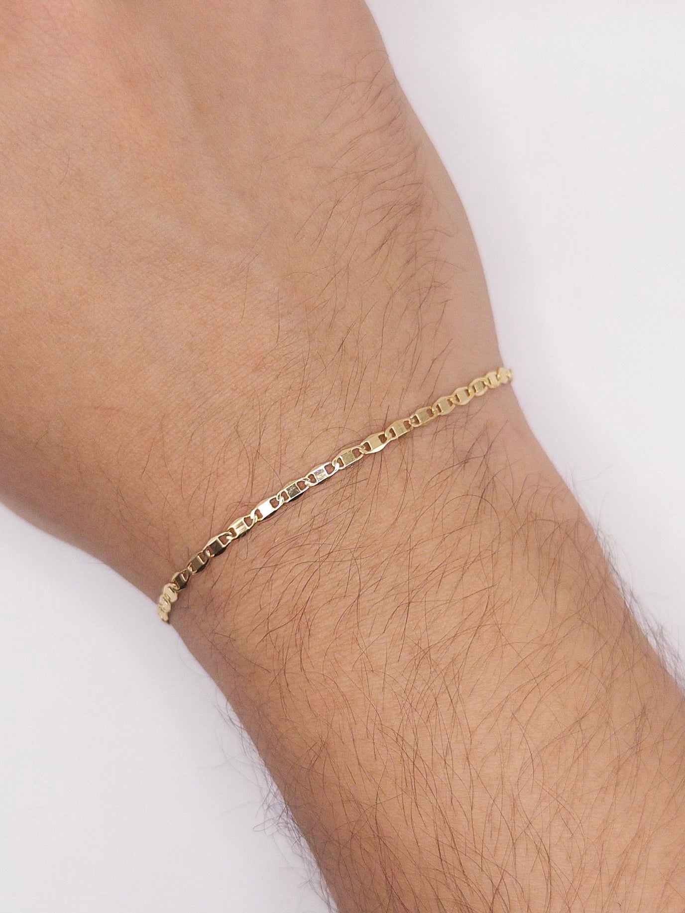 PULSERA ESPEJO 21CM ORO LAMINADO 18K