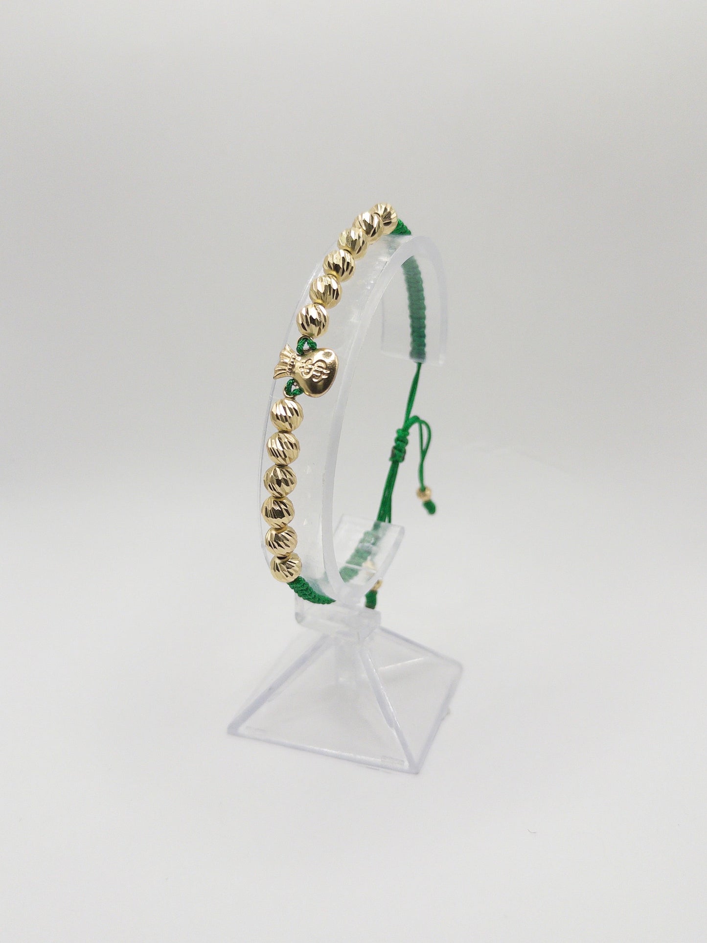 TEJIDA BOLSA DE DINERO ORO LAMINADO 18K