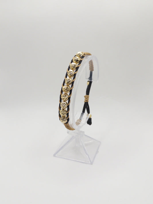 TEJIDA BICOLOR ORO LAMINADO 18K