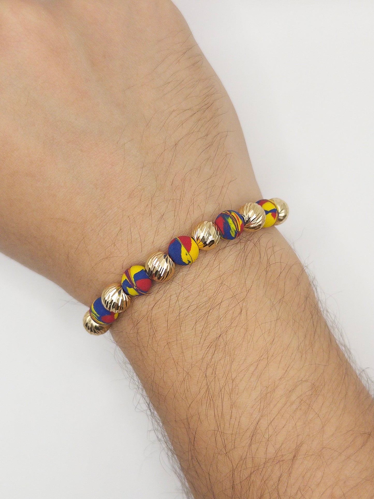 TEJIDA SELECCION COLOMBIA #8 DIAMANTADO ORO LAMINADO 18K