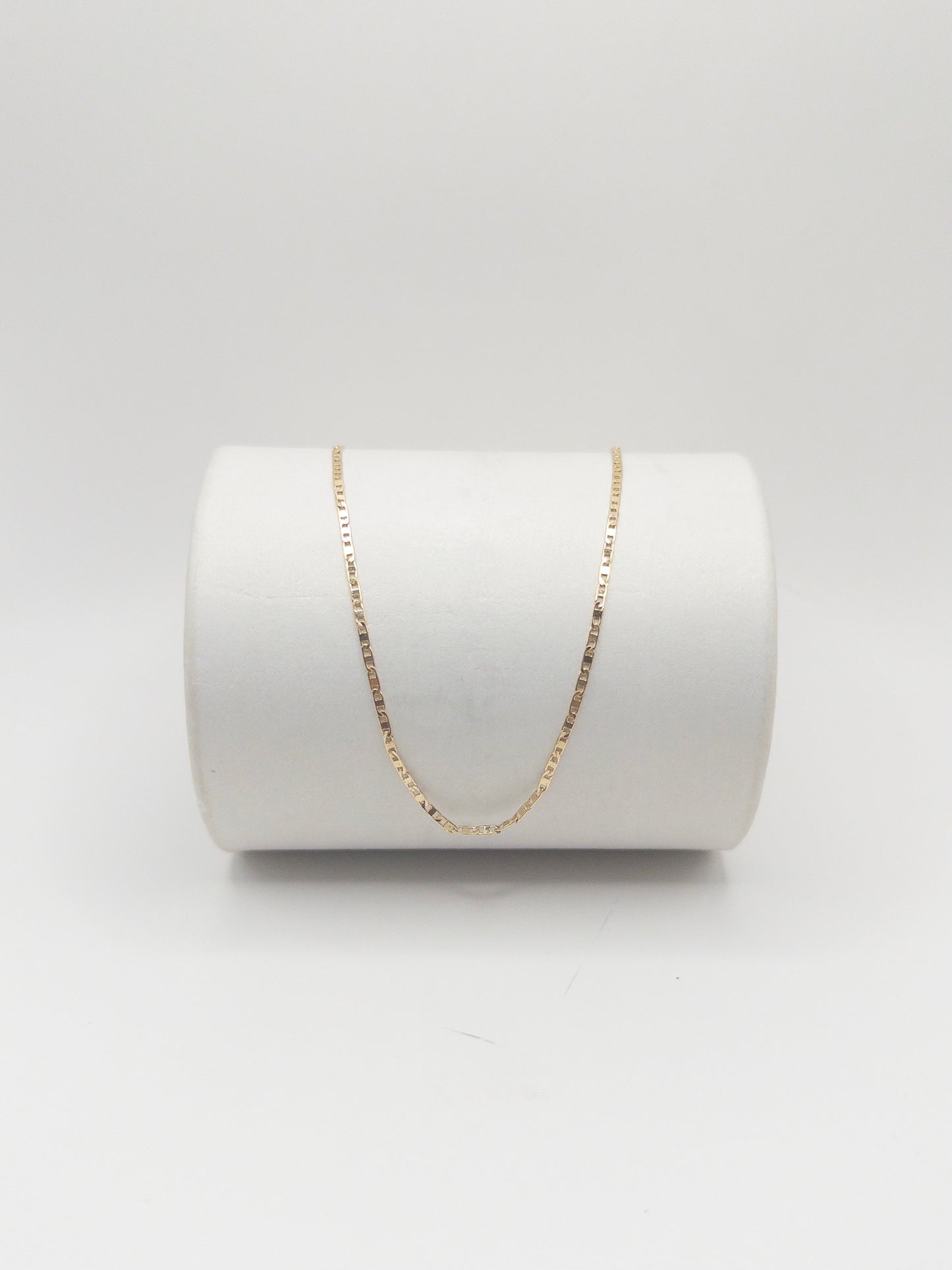 CADENA ESCALERA 60CM ORO LAMINADO 18K