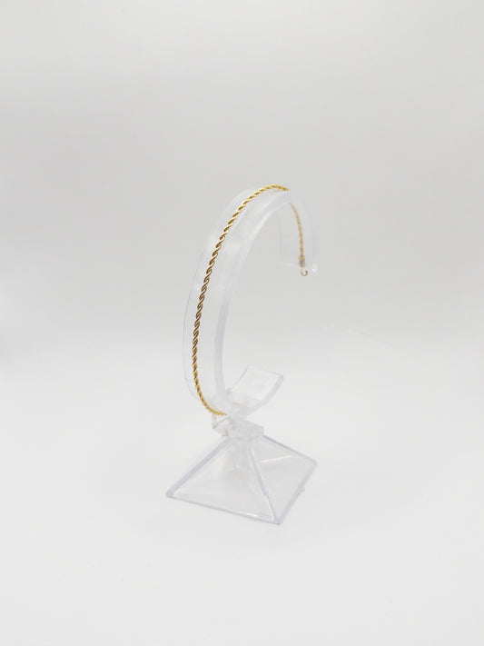 PULSERA LAZO 1,7MM 19CM ORO LAMINADO 18K