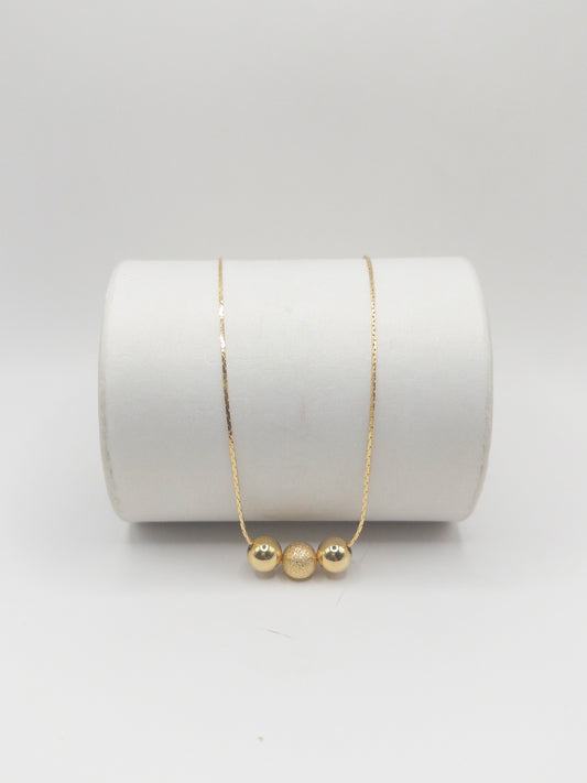 CADENA CABELLO DE ANGEL 45CM ORO LAMINADO 18K