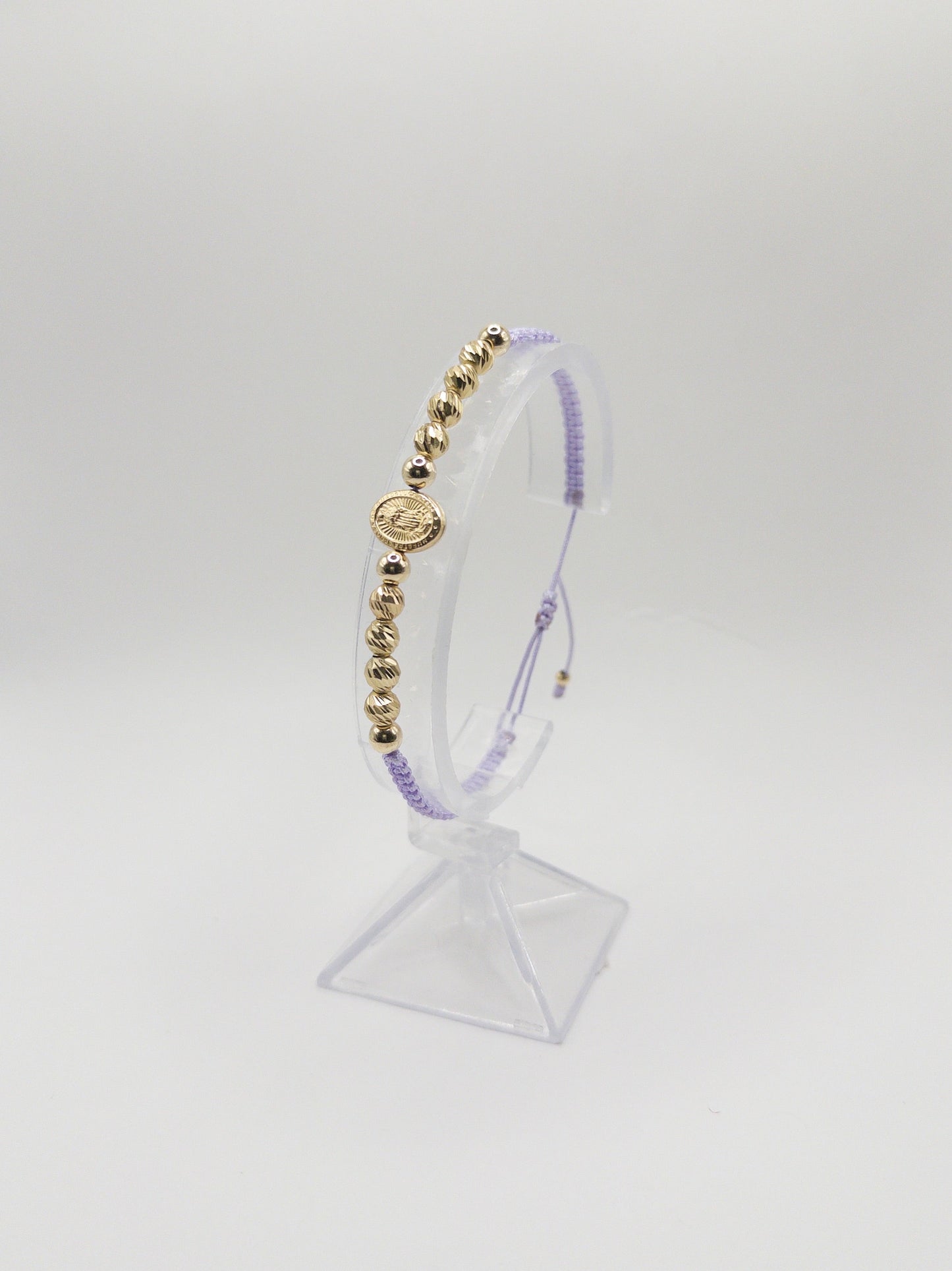 TEJIDA VIRGEN GUADALUPE ORO LAMINADO 18K
