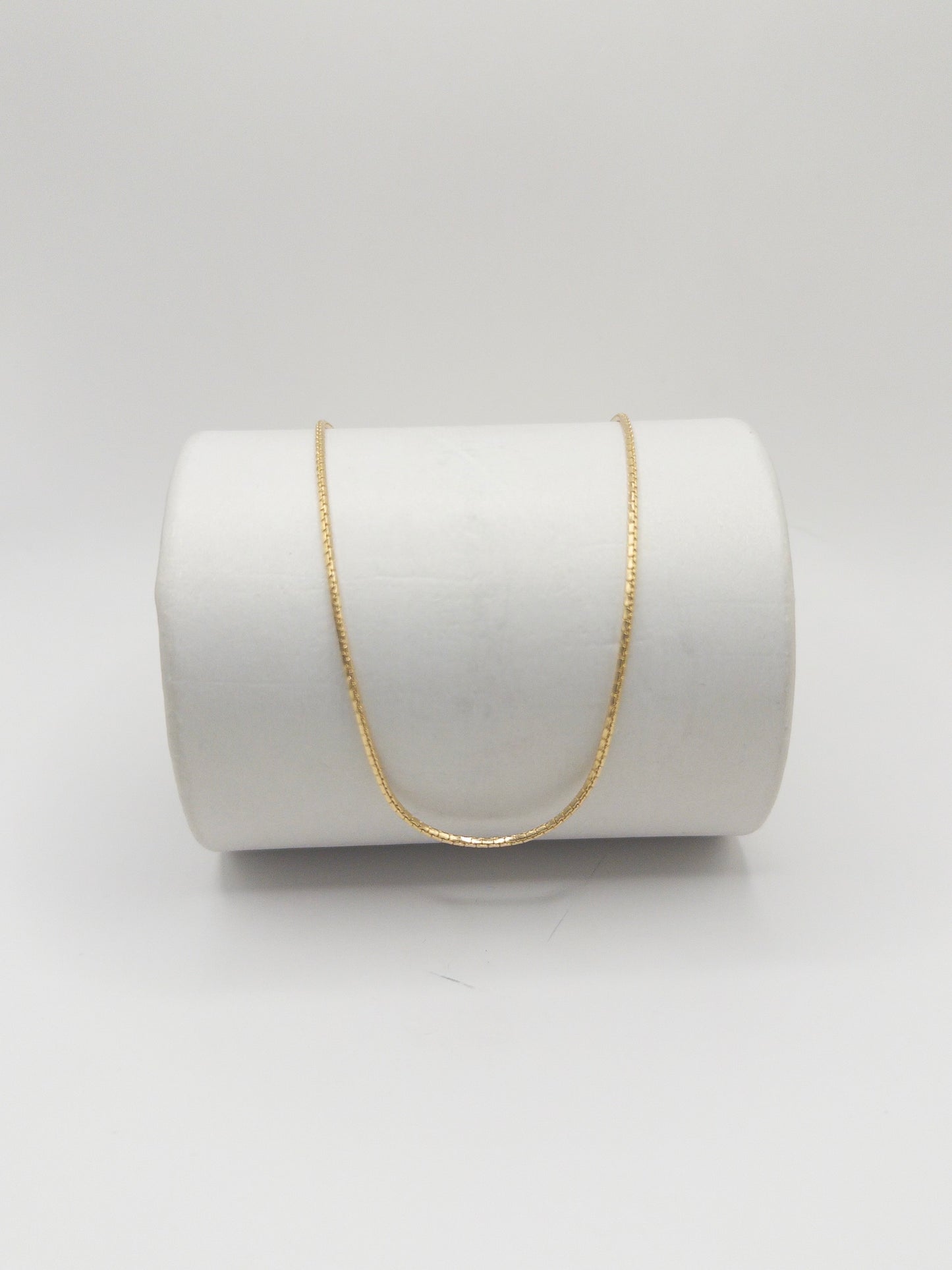 CADENA CUADRADA PREMIUM 45CM ORO LAMINADO 18K