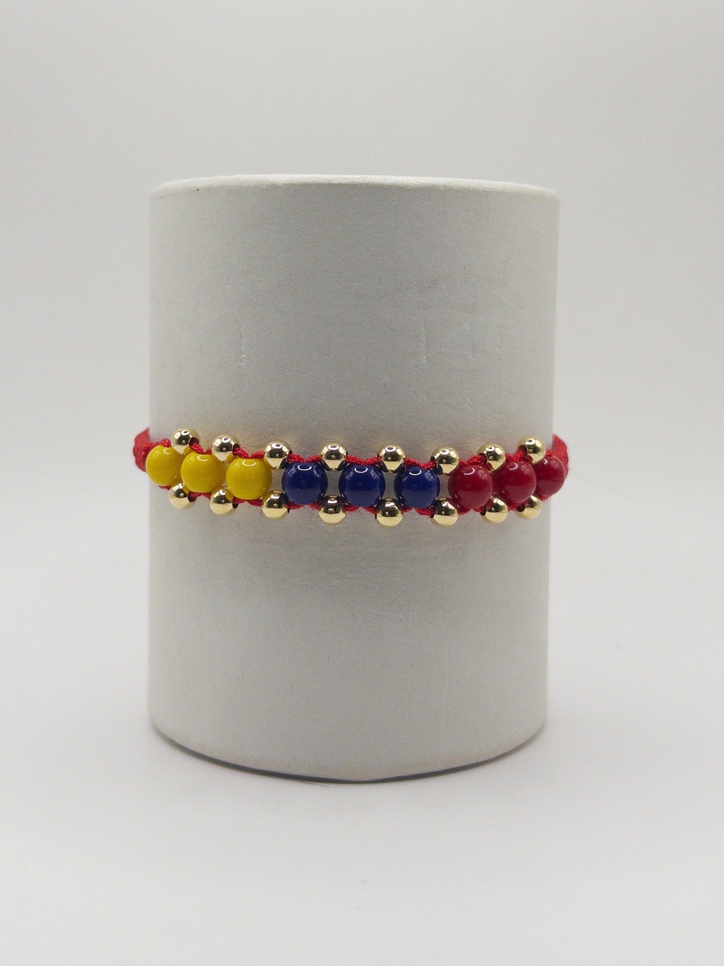 TEJIDA TRES SELECCION COLOMBIA #4 ORO LAMINADO 18K