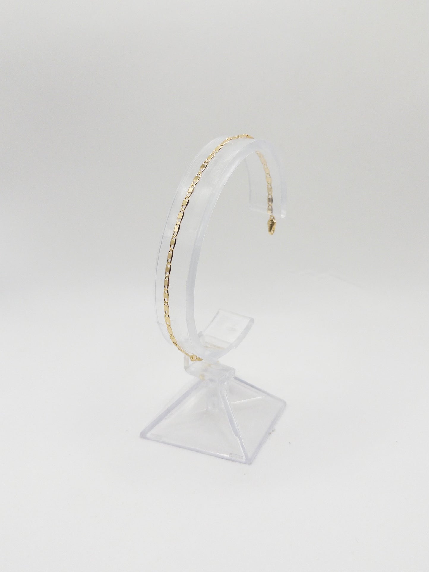 PULSERA ESPEJO 21CM ORO LAMINADO 18K