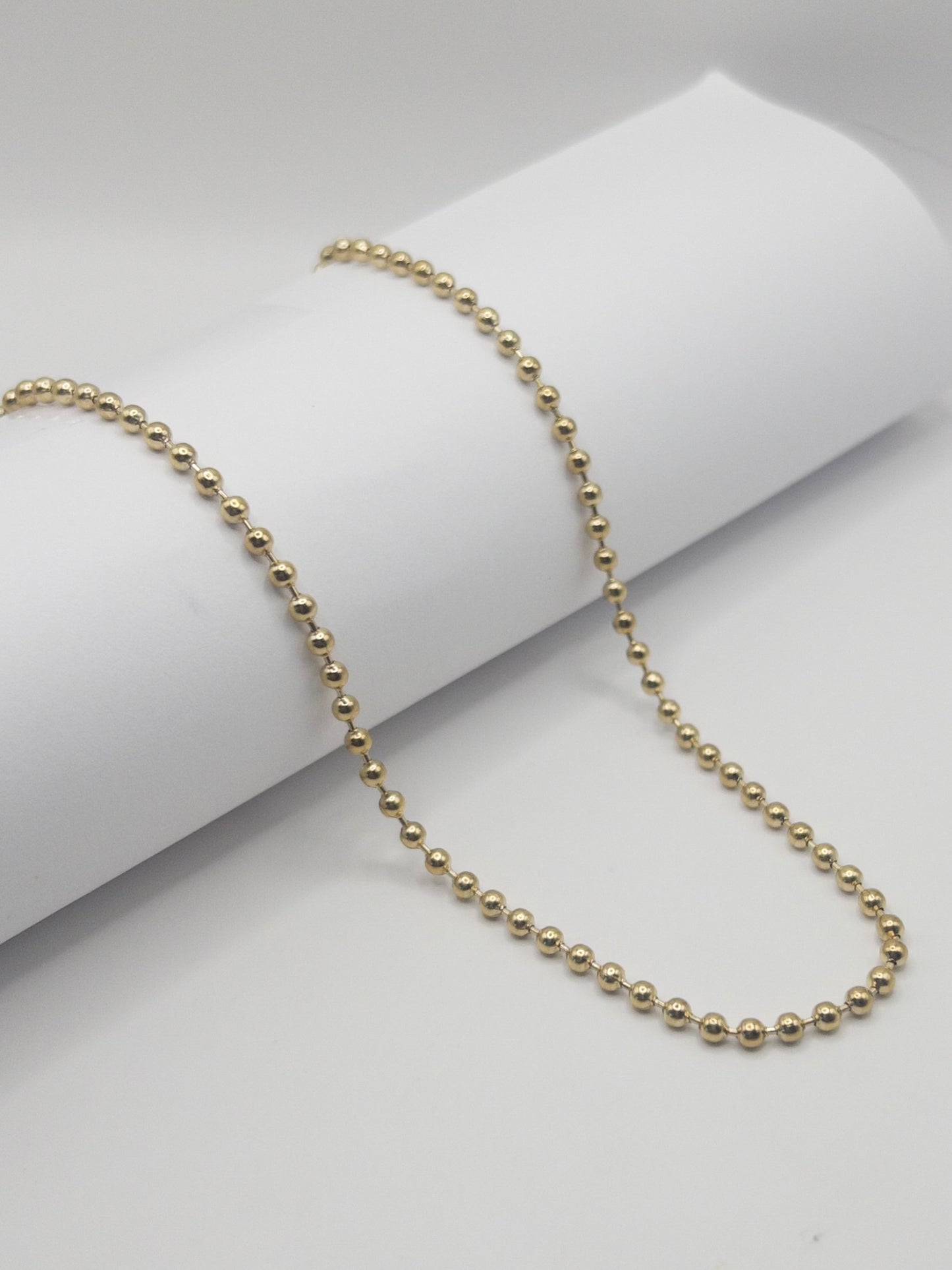 CADENA MILITAR HOMBRE ORO LAMINADO 18K