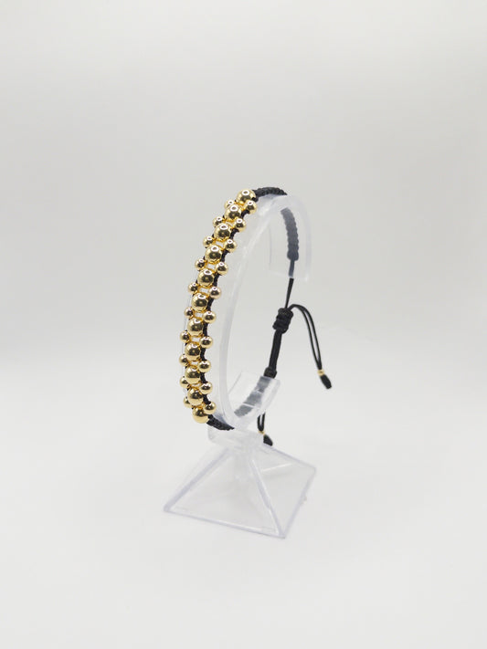 TEJIDA TRES CARRILES #6 LISO ORO LAMINADO 18K