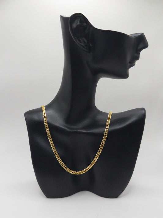 CADENA CUBANA 60CM ORO LAMINADO 18K