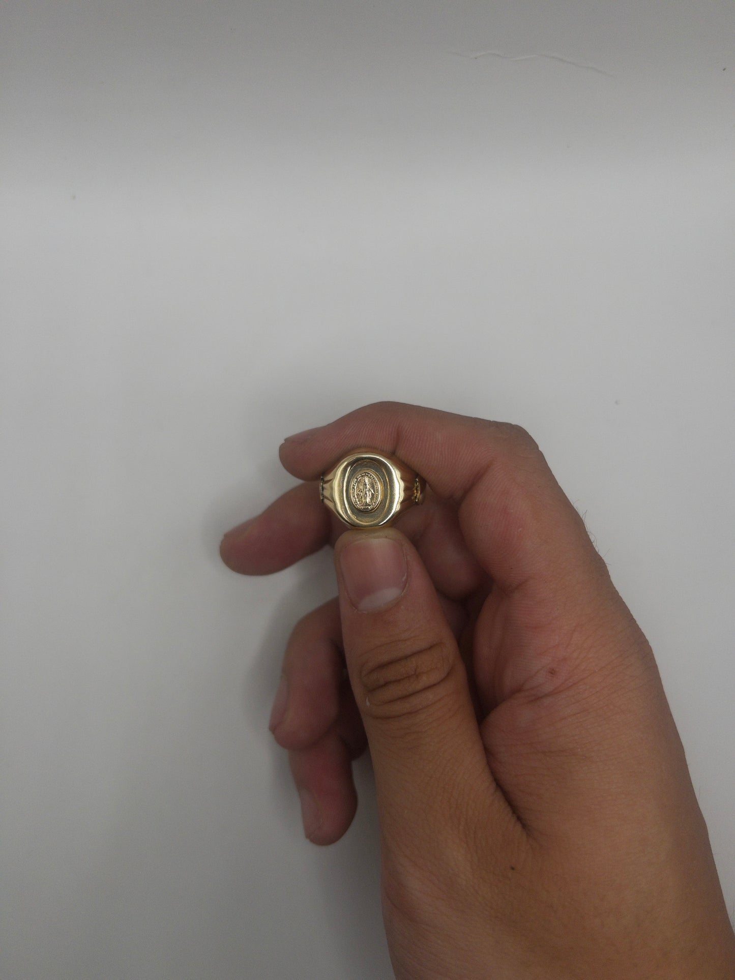 ANILLO VIRGEN TALLA 7 ORO LAMINADO 18K