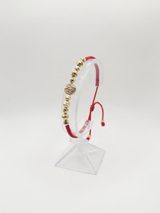 TEJIDA PASANTE SAN BENITO MEDIANO ORO LAMINADO 18K